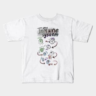 Corona Virus Awareness and Immune System Kids T-Shirt